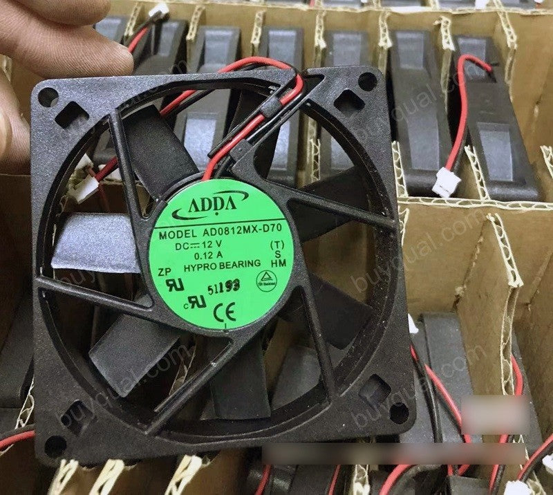 ADDA AD0812MX-D70 12V 0.12A 2wires Cooling Fan ADDA AD0812MX-D70 12V 0.12A 2wires Cooling Fan